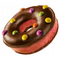 #1439 papita donut jahoda piece