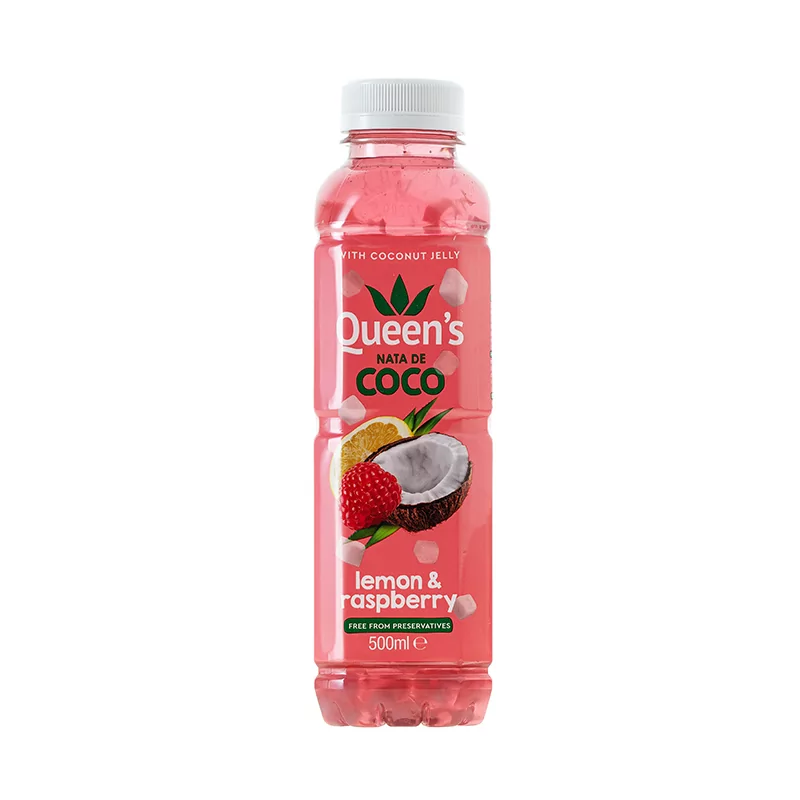 #4003 Queens-Nata-de-Coco-Lemon-a-Malina-0.5l png