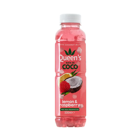 #4003 Queens-Nata-de-Coco-Lemon-a-Malina-0.5l png