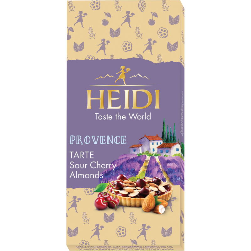 Heidi Limited Provence Višňa -Mandle 80g